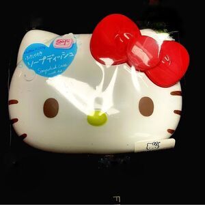 HELLO KITTY-Sanrio -Japan-Soap Dish Case W/Lid Cute Kawaii-TRAVEL-Decor NWT